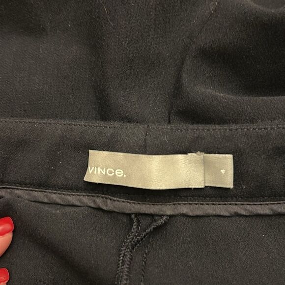 Vince black skinny unhemmed pants Size 4 EUC - Picture 8 of 10